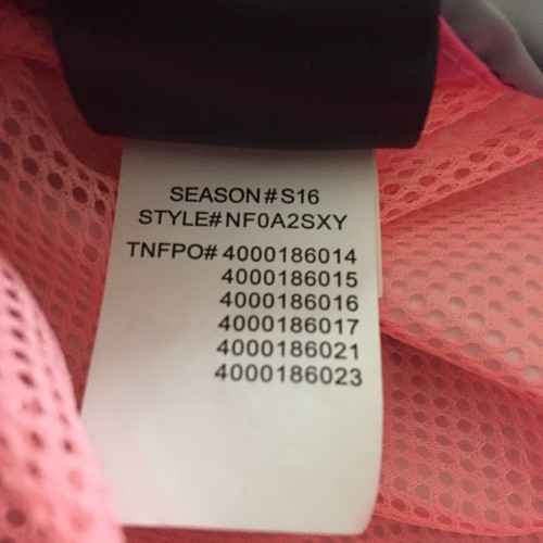 THE NORTH FACE Jacket Girls 14/16 Pink Grey Hooded Windbreaker Dryvent