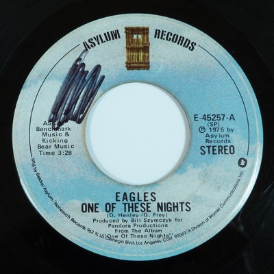 EAGLES Visions - One Of These Nights 45 RPM Record vinyl 1975 vintage