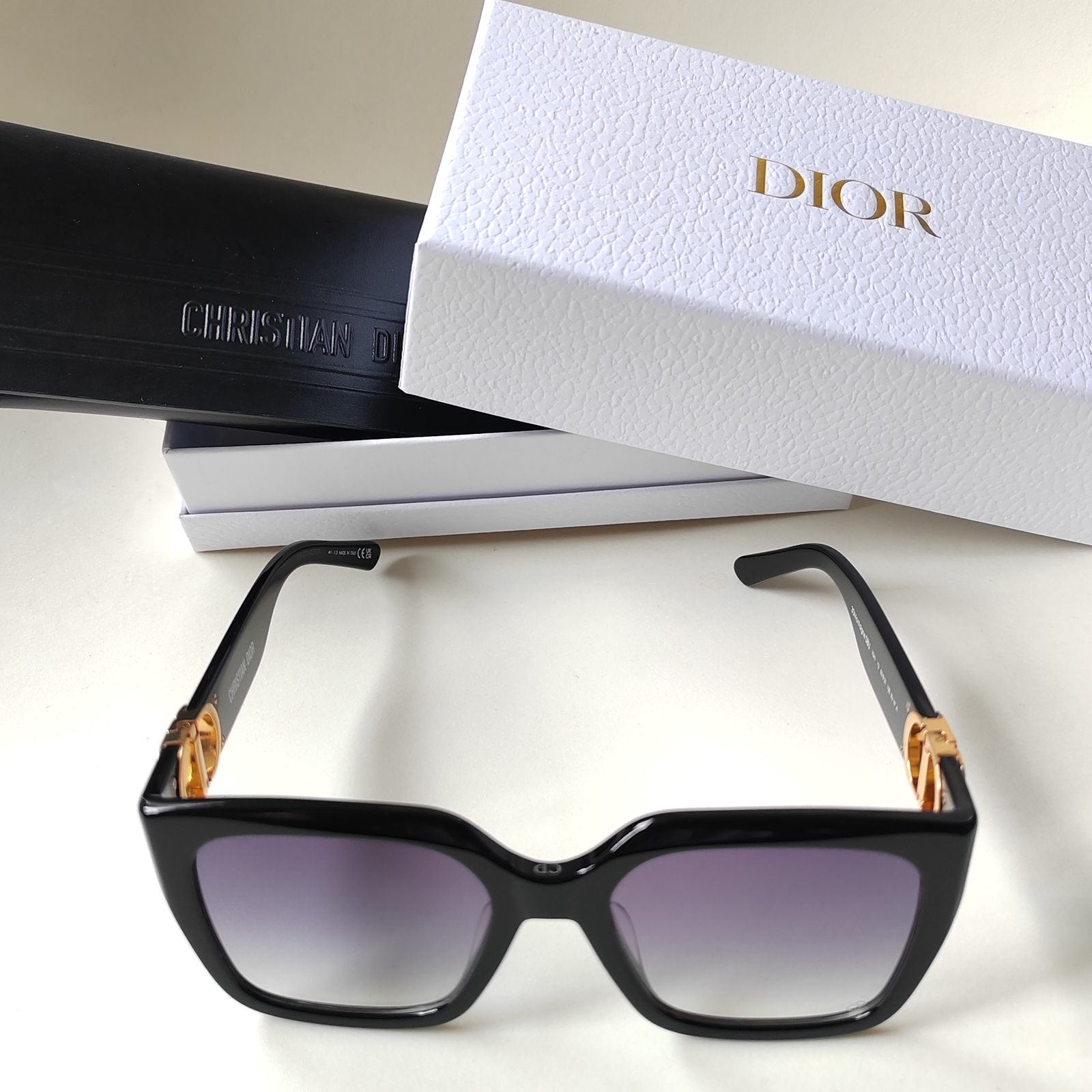 DIOR 30Montaigne S8U Black Gradient Square Sunglasses | eBay