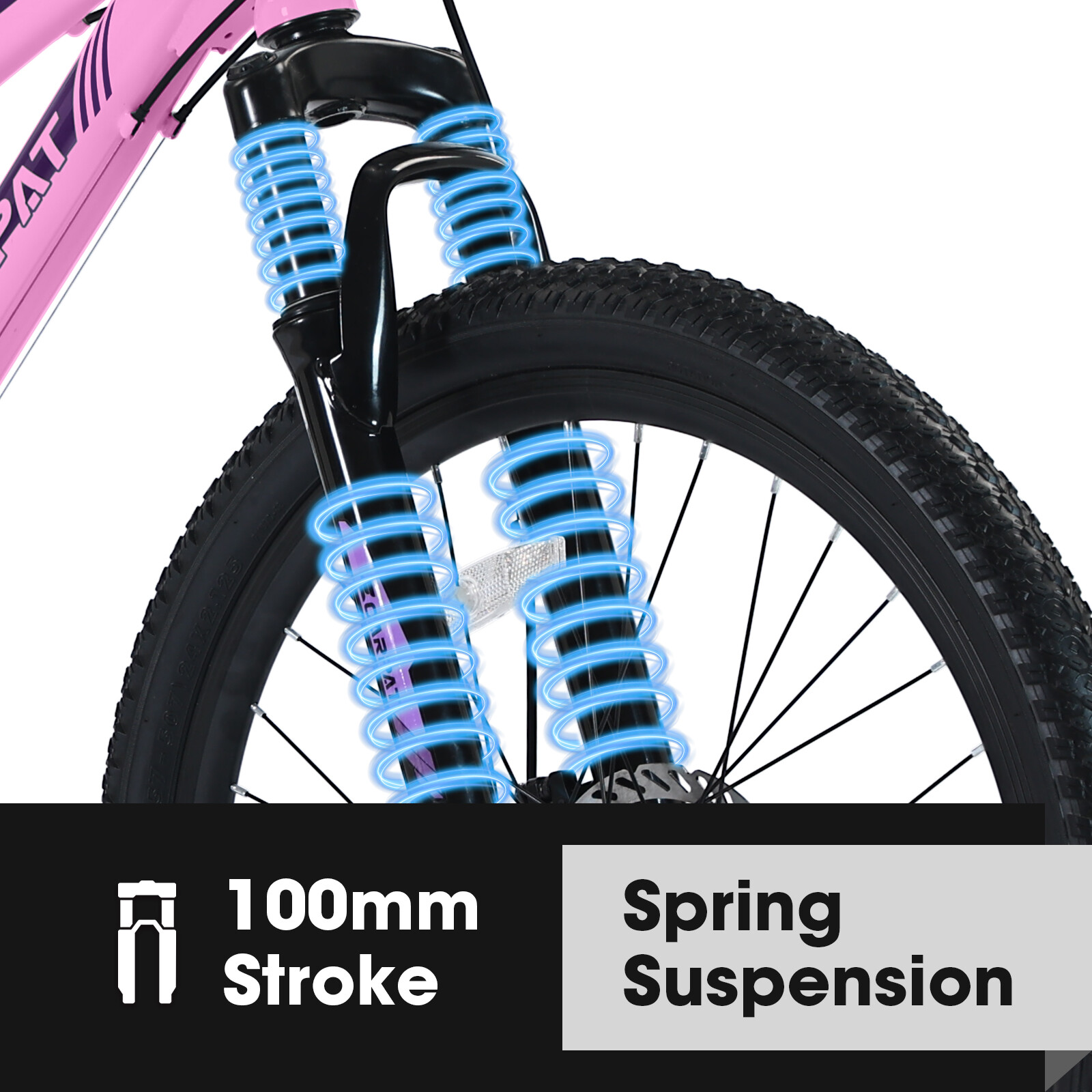 26" Teenagers Girls Women Mountain Bike 21 Speeds Gear MTB with Dual Disc Brakes