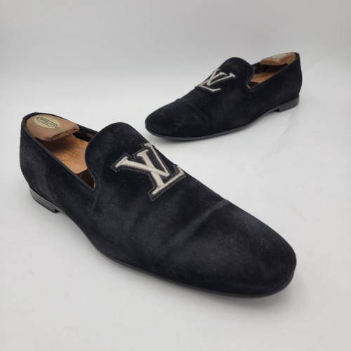 Louis Vuitton ルイヴィトン 9.5 ST1006 ローファー 黒 - メルカリ
