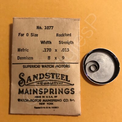 NOS Mainsprings for Rockford Watches - Select A Style/Size