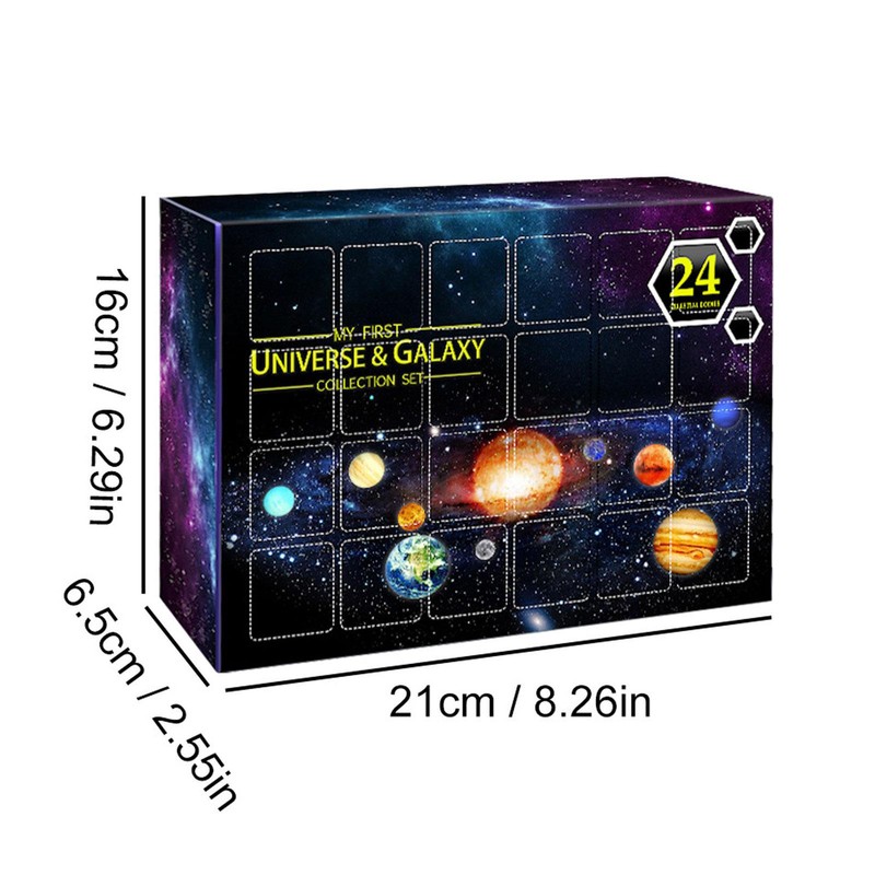 Universe Galaxy Christmas Advent Calendar 24 Days Countdown Blind Box Toy Gift