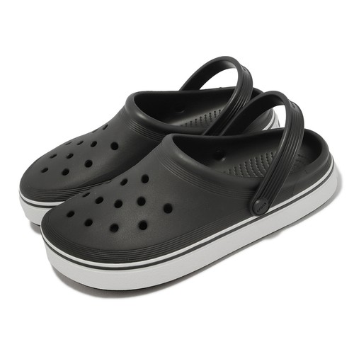 

Мужские повседневные сандалии унисекс без шнурков Crocs Off Court Clog Black White 208371-001, Черный, Off Court Clog