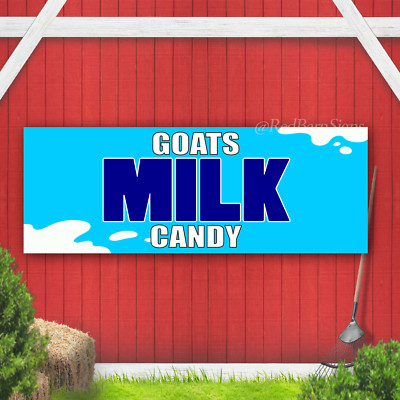 Goats Milk Candy Indoor Outdoor Vinyl Banner Design