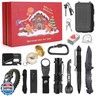 Gifts for Men Christmas Survival Kit 17 in 1, Survival Gear and Supplies for Adult Teen Men, Survival Case, 2025 Xmas Holiday Surprise Gift for Fishing Hunting Camping Outdoor Adventure