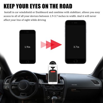 360° Car Windshield Mount Cradle Holder Stand For iPhone Mobile Cell Phone GPS