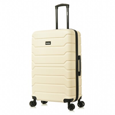 InUSA Trend 28'' Hard Shell Checked Luggage Spinner Wheels Travel Suitcase
