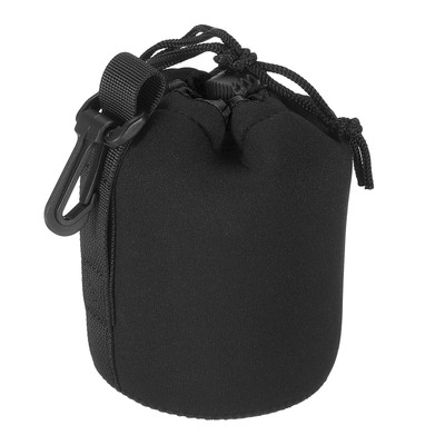 3.3'' IDx5.5'' H Camera Lens Bag with Thick Protective Neoprene Black