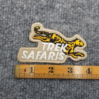 Vintage Trek Safaris Patch Cheetah Leopard Cougar Cat