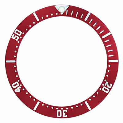 BEZEL INSERT FOR OMEGA SEAMASTER WATCH MIDSIZE RED TOP QUALITY