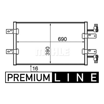 MAHLE Air Conditioning Condenser AC 723 000P FOR Trafic II Vivaro Primastar Genu