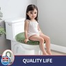 Baahrnom Luxury Soft Microfiber Toilet Lid Cover Machine Washable Solid Toilet Seat Cover 17.5