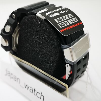 Pre-owned Casio G-shock Gw-9400j-1jf Black Red Master Of Rangeman Men's Watch In Box