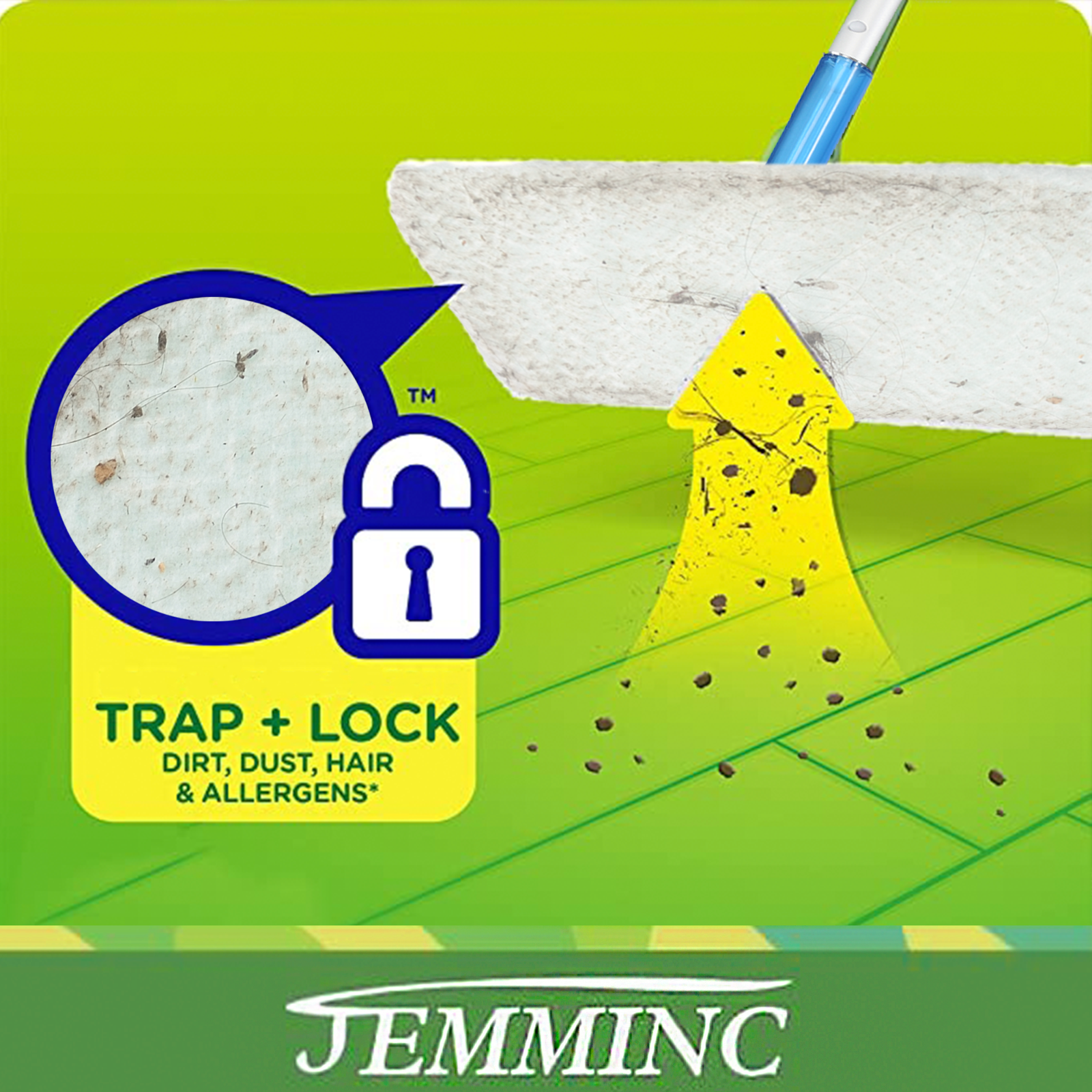  Sweeper Dry Sweeping Pad Refills for Dusters Floor Mop, Gain 32-52 Count