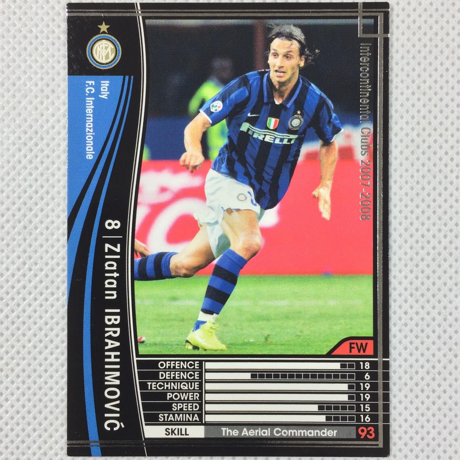 Panini WCCF 2007-08 Zlatan Ibrahimovic Inter Milan 271 Sweden