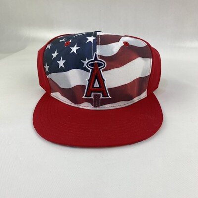 Los Angeles Angels Anaheim USA American Flag Stadium Giveaway Strapback Cap Hat