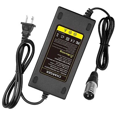 24V 5A 3-Pin Male XLR Connector Battery Charger for Lakematic, Pride Mobility...