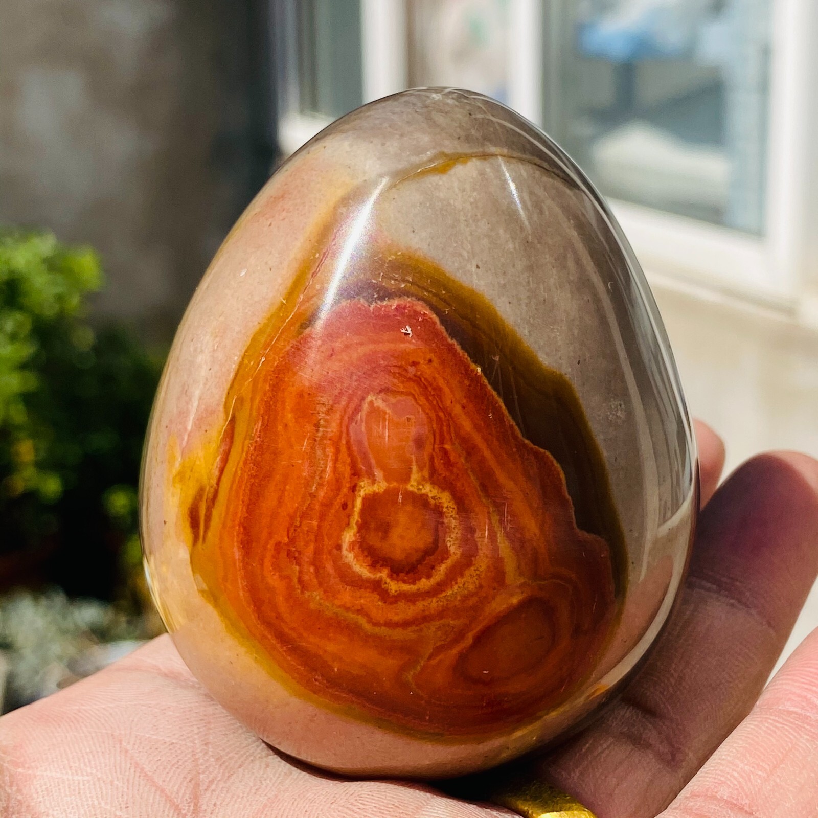 349g Polychrome Colourful Ocean Jasper Quartz Egg Sphere Sea 349g Polychrome Colourful Ocean Jasper Quartz Egg Sphere Sea