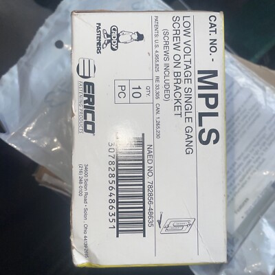Erico MPLS Low Voltage Single Gang Screw On Bracket Qty In Box-9
