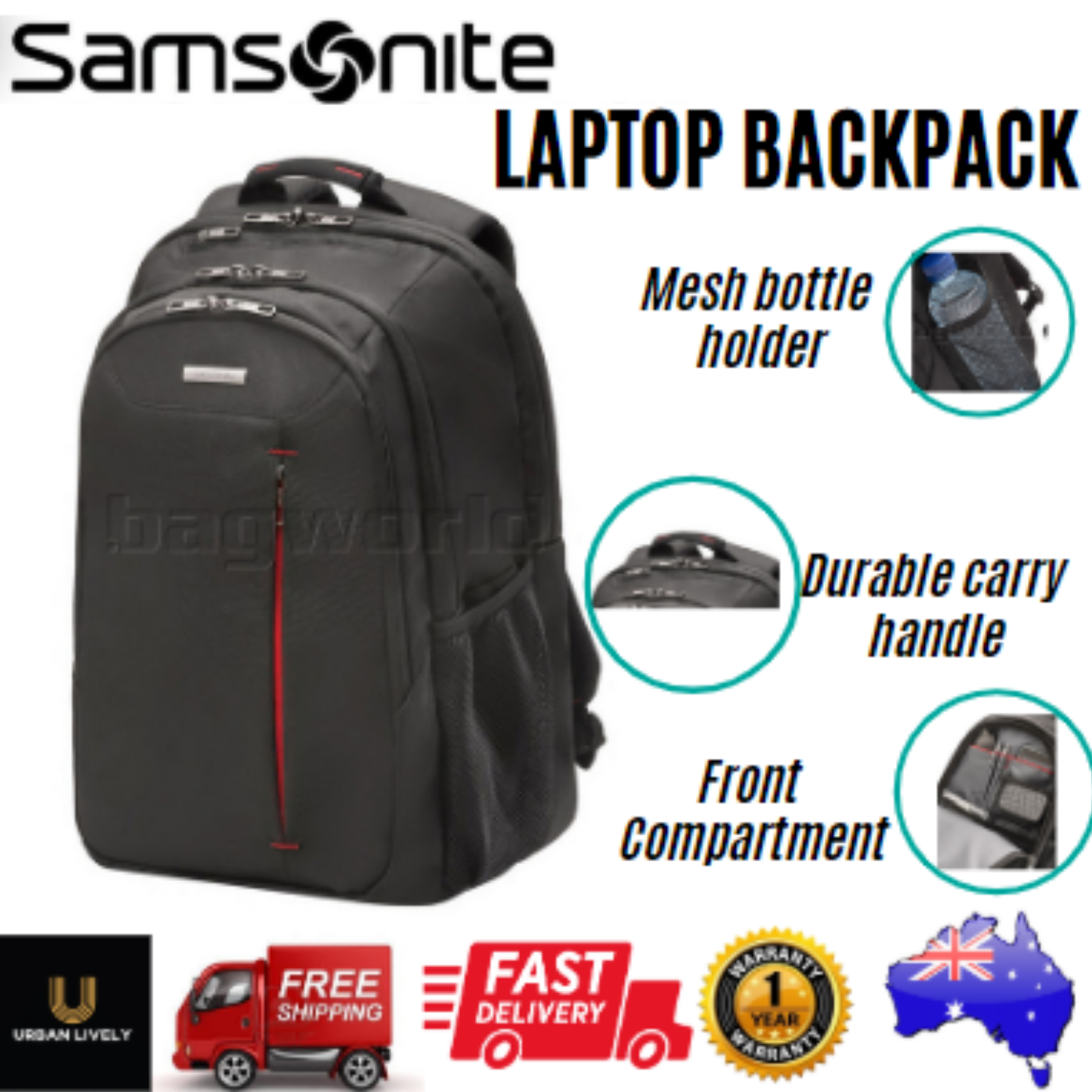 samsonite business guardit laptop backpack