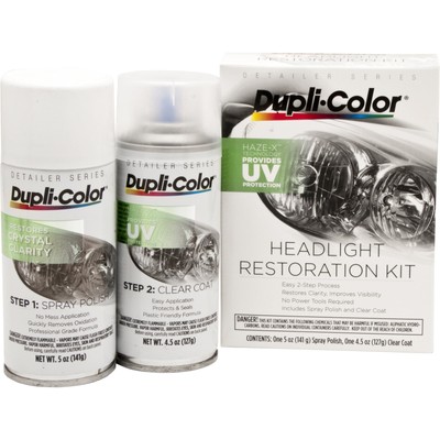 Dupli-Color HLR100 Headlight Restore Restoration and UV Coating Spray Kit Dupli-Color HLR100 Headlight Restore Restoration and UV Coating Spray Kit