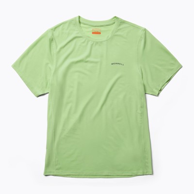 Merrell Men Tencel Short Sleeve Tee Foam Green LT Shirt Полиэстер