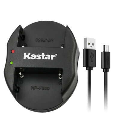 Kastar Battery Oval Dual Charger for Sony NP-QM91D & Cyber-shot DSC-F828 DSC-R1