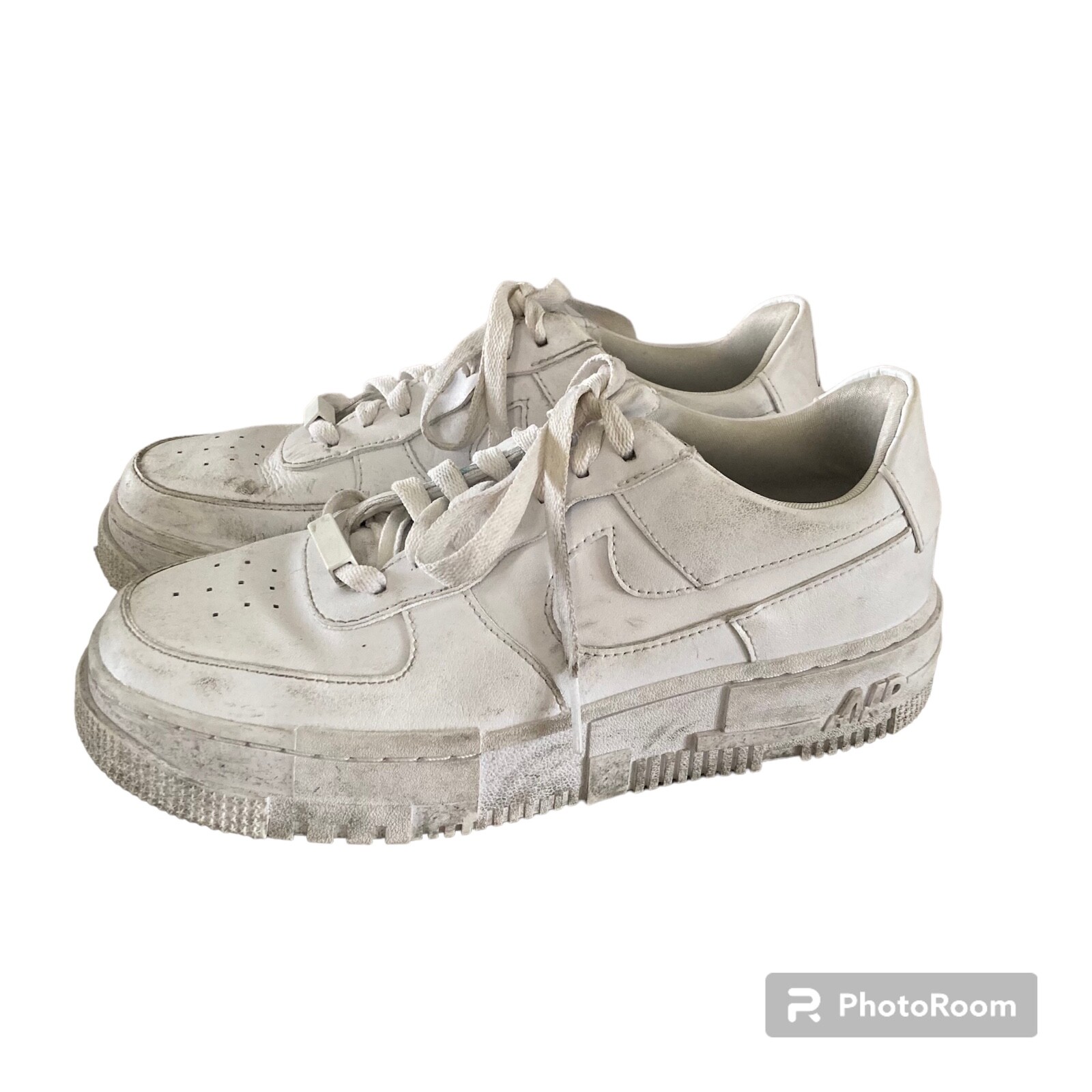 Nike Air Force 1 Pixel Size 8 Shoes Womens White Chunky