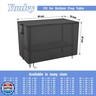 Youlvy Outdoor Prep Table Cover 60 Inch,Waterproof Patio Outdoor Stainless Steel Metal Grill BBQ Table Cart Cover Dustproof Windproof All Season Pretection for Outdoor Table - 60 x 20 x 36 Inch