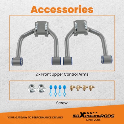 2x Adjustable Front Upper Control Arm Camber Kit For Lexus IS300 2001 2002-2005