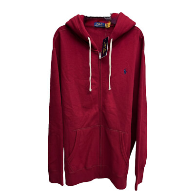【送料&関税込】Polo Ralph Lauren Zipped Hoodie Polo Ralph Lauren Full Zip Hoodie Blue Long Sleeve Waffle
