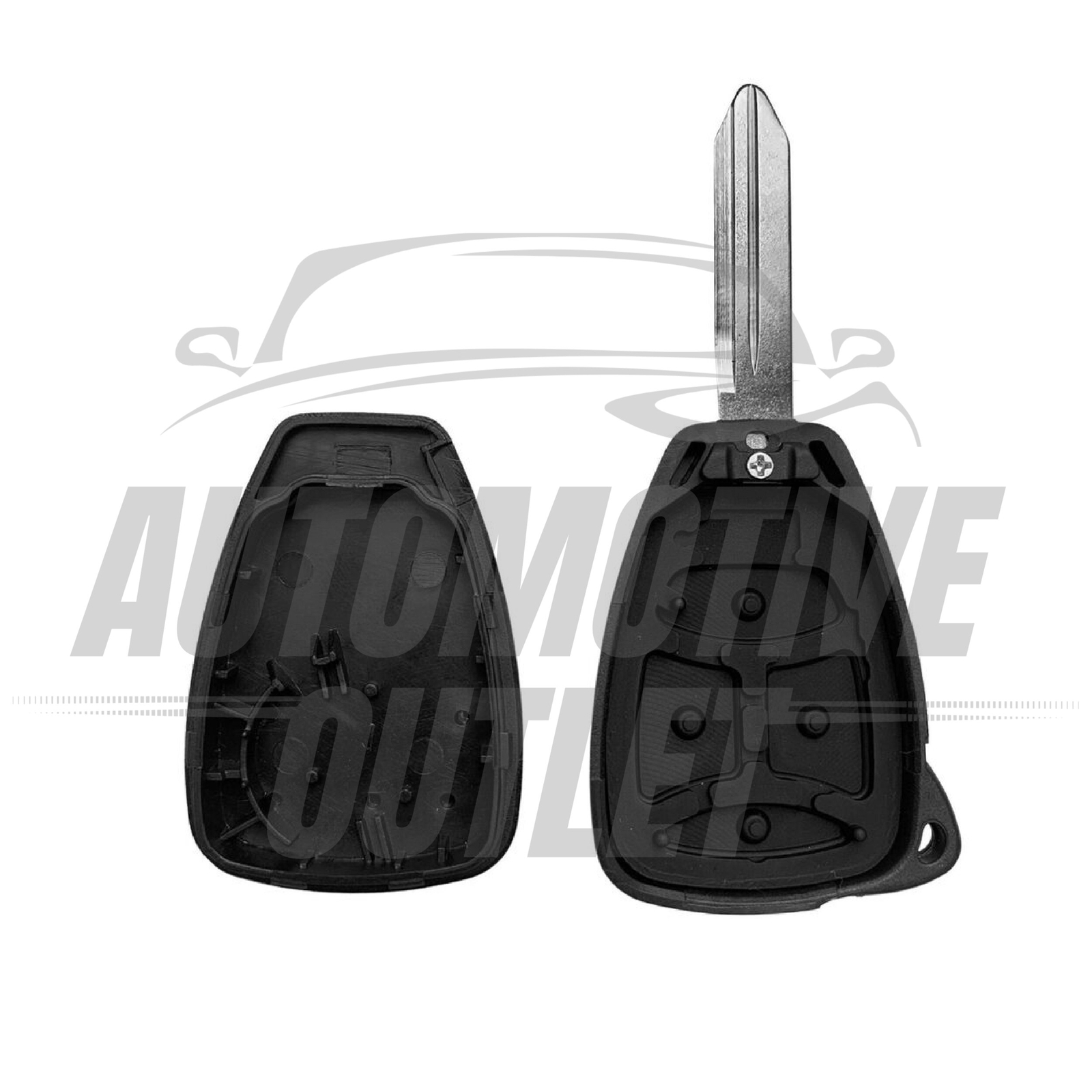 3 BUTTON REMOTE KEY FOB CASE HOUSING SHELL COVER FOR CHRYSLER 300C JEEP DODGE 8