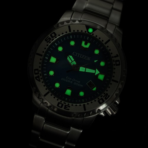 Pre-owned Citizen Promaster Marine Eco Drive Divers 200m Ocean Blue Bn0165-55l Mens Watch