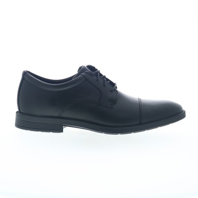 Мужские черные широкие оксфорды Rockport Dressports Premium Cap Toe Cap Toe Shoes 11