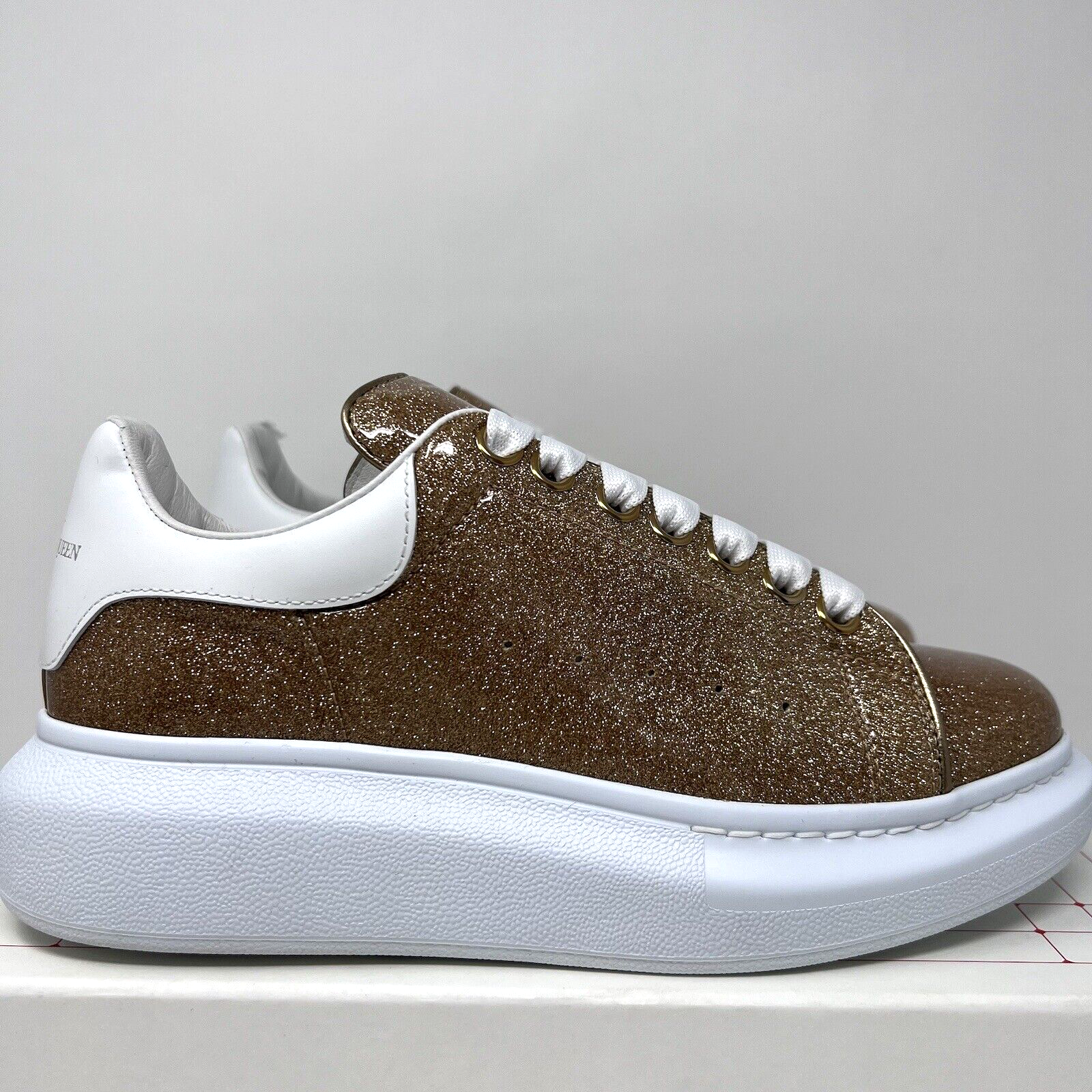 美品　Alexander McQUEENスニーカー オーバーサイズグリッター38 美品 Alexander McQUEENスニーカー オーバーサイズグリッター38