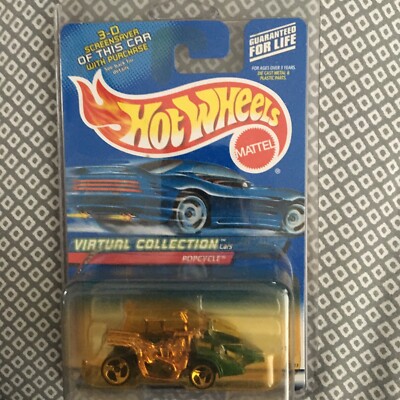 Hot Wheels #157 Virtual Collection Popcycle  Car Toy - Blue