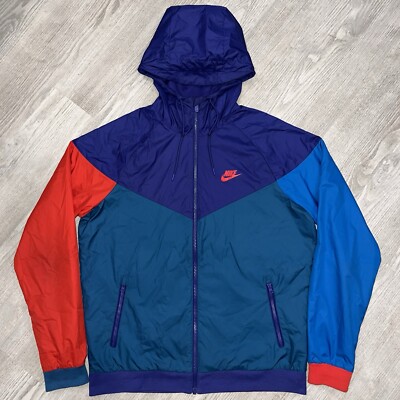Nike Men s Sportswear Windrunner Windbreaker Track Jacket 727324 590 Sz M