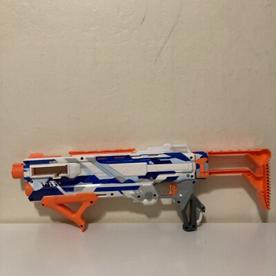 Nerf N-Strike Elite Battlescout Blaster Dart Gun Blue Orange White Blue 10 Darts
