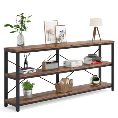 Tribesigns 71 Inch Long Entryway Console Table Narrow Sofa Table with Storage