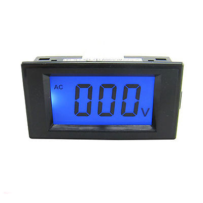 US Stock Blue LCD Digital Volt Panel Meter Voltmeter AC 0~200V 4 Wire