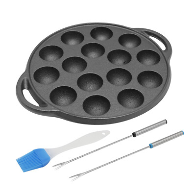Cast Iron Takoyaki Pan Nonstick Pan Grill Pan Cooking Plate Octopus Ball Pan