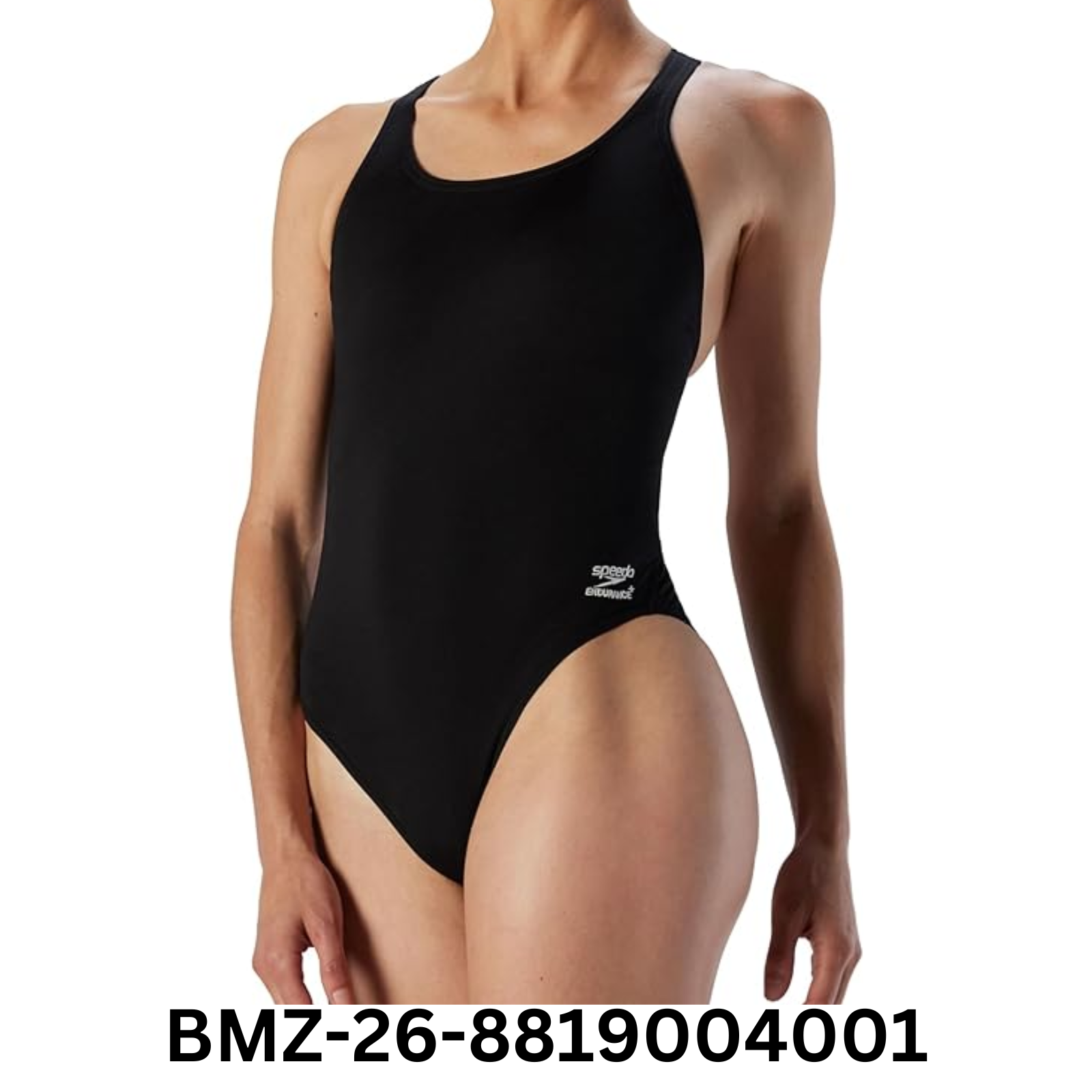 Speedo Women's Endurance+ Super Pro Solid Adult One Piece Swimsuit, Black, 44 US