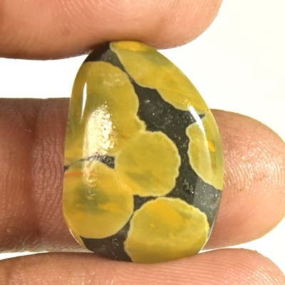 23.65Ct Natural Ocean Jasper Fancy Cabochon Undrilled bead Pendant Gemstone