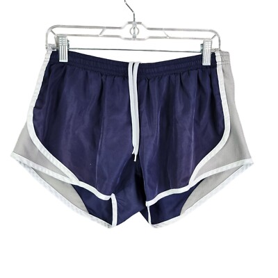 Soffe Juniors Navy White & Gray Running Shorts 4.5'' Inseam Size M