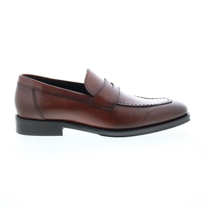 Bruno Magli Hudson HUDSON2 Мужские коричневые кожаные мокасины и слипоны Penny Shoes