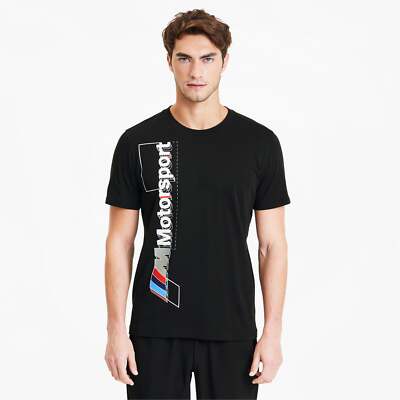 

Puma Bmw Mms Logo Футболка с круглым вырезом и короткими рукавами Мужские черные повседневные топы 59610301, Черный, Puma Bmw Mms Logo Crew Neck Short Sleeve TShirt