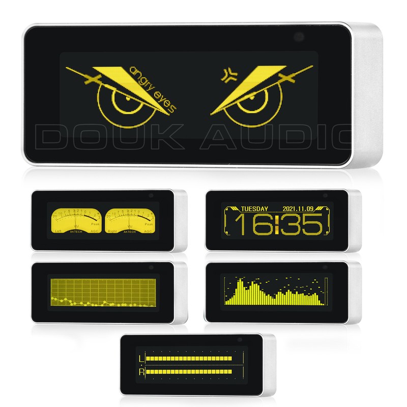 Ak25664 Oled-Audio Spektrumanalysator, Schallpegelanzeige, Digitale Vu-Meter-Uhr