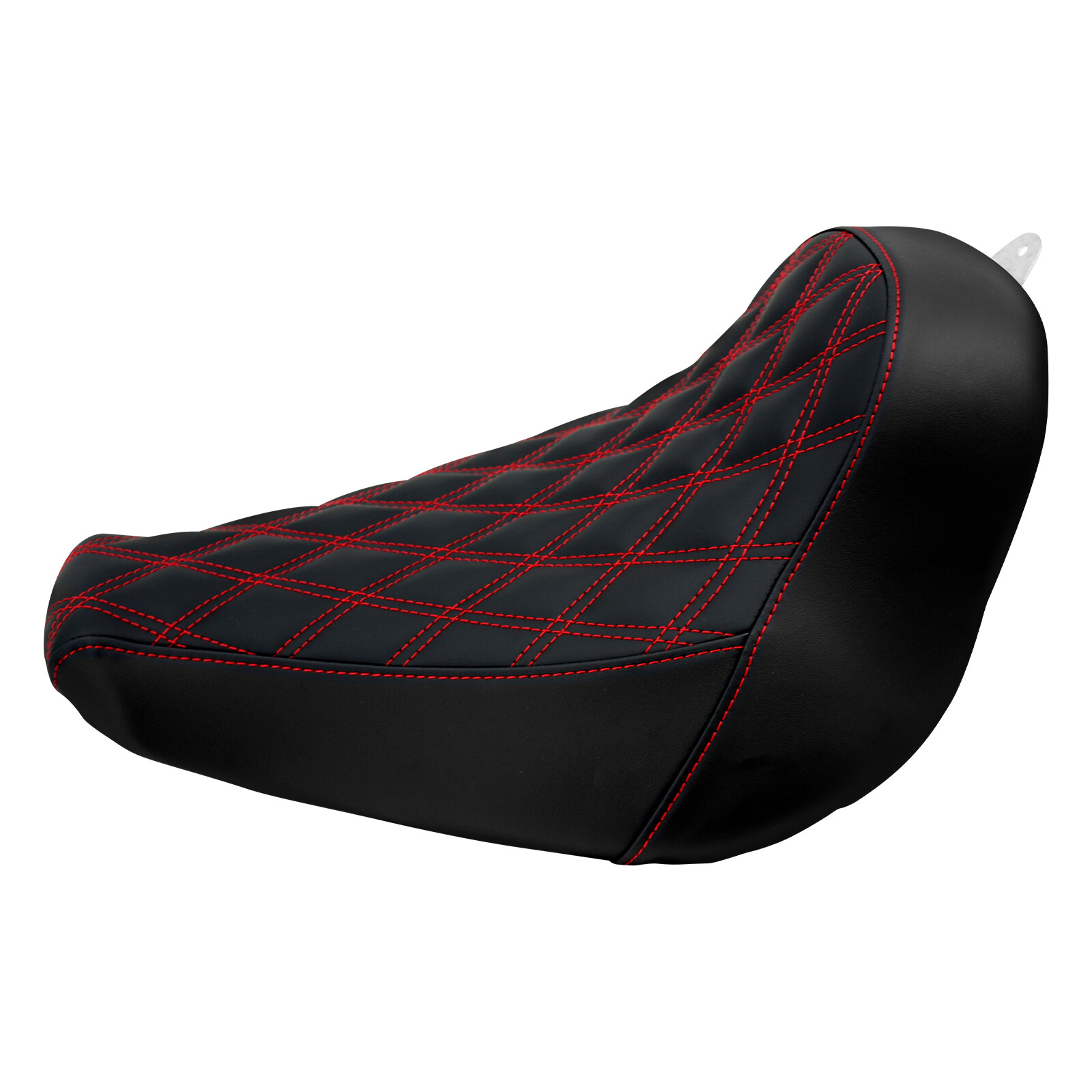 Black Front Driver Solo Seat w/ Red For Harley Fat Boy Breakout FXBR 2018-2023