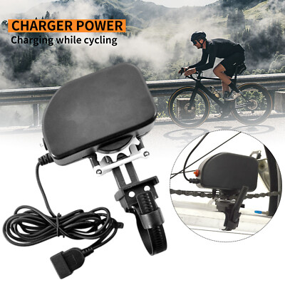 New Black Bicycle Bike Chain Mobile Phone Charger Power Generator to USB0km9ij